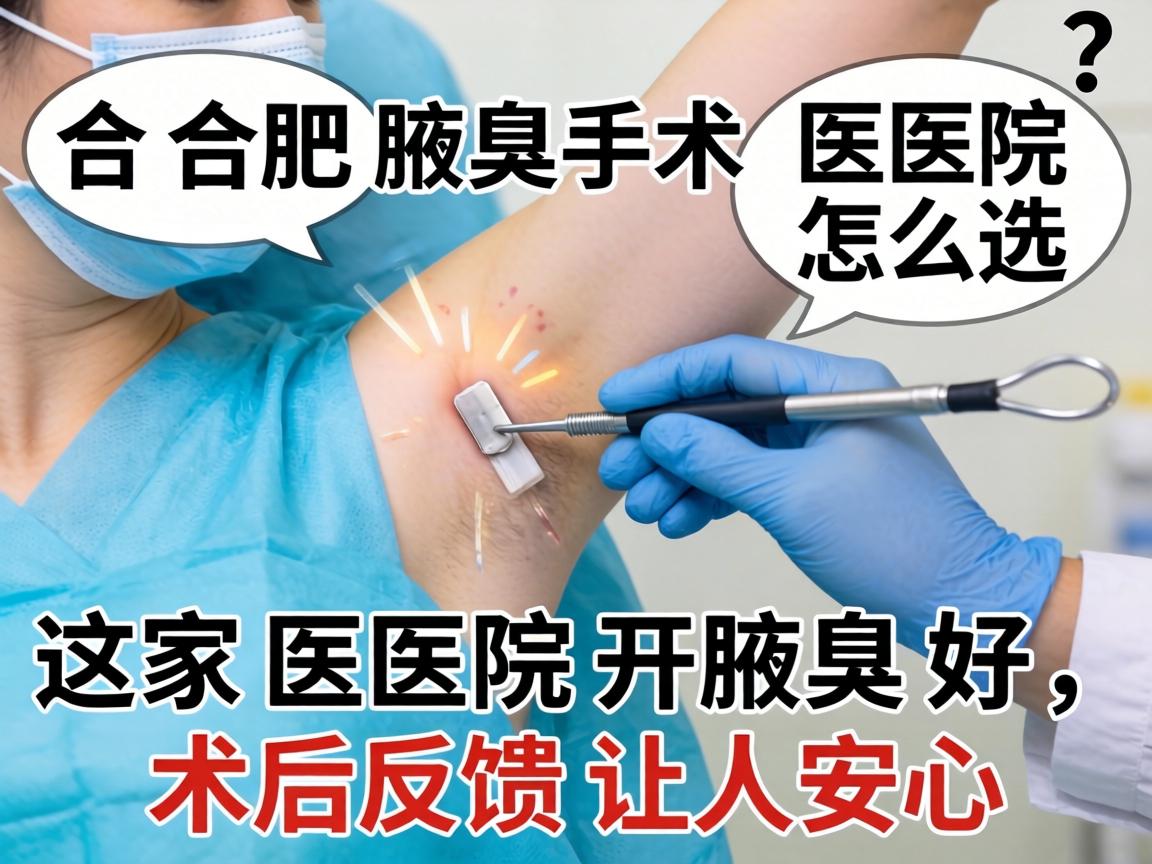 合肥腋臭手术医院怎么选?这家医院开腋臭好,术后反馈让人安心 合肥腋臭手术医院怎么选?这家医院开腋臭好,术后反馈让人安心