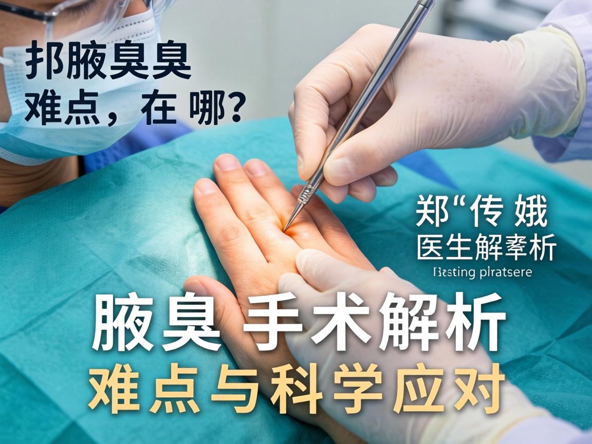 腋臭手术难点在哪？郑传娥医生解析腋臭手术难点与科学应对