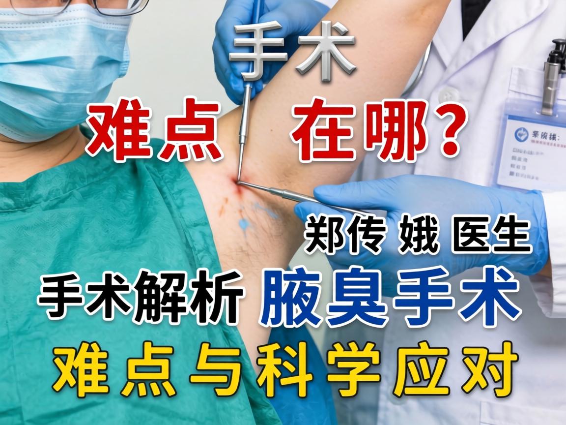 腋臭手术难点在哪？郑传娥医生解析腋臭手术难点与科学应对