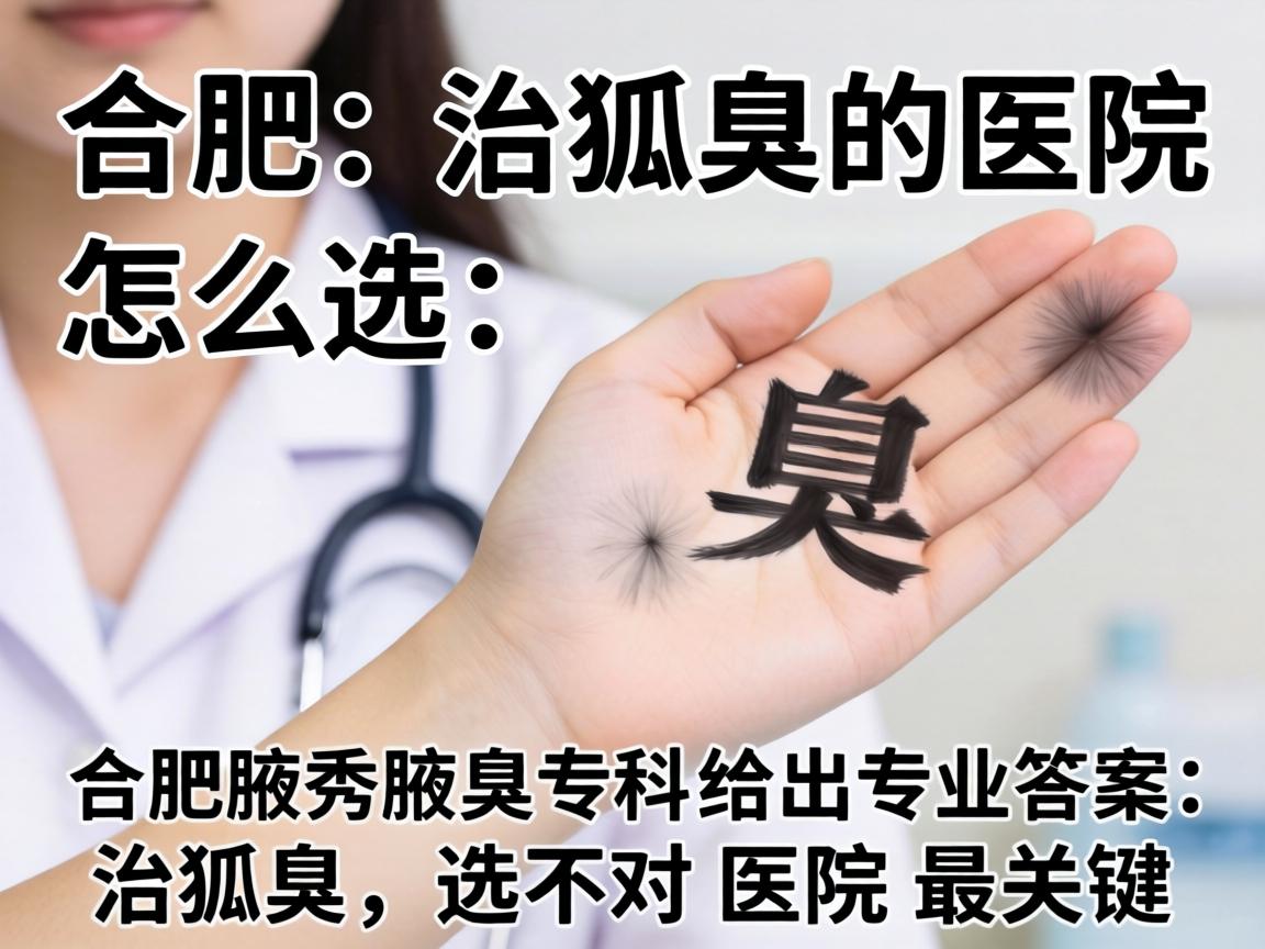 合肥治狐臭的医院怎么选?合肥腋秀腋臭专科给出专业答案,治狐臭,选对医院最关键 合肥治狐臭的医院怎么选?合肥腋秀腋臭专科给出专业答案,治狐臭,选对医院最关键
