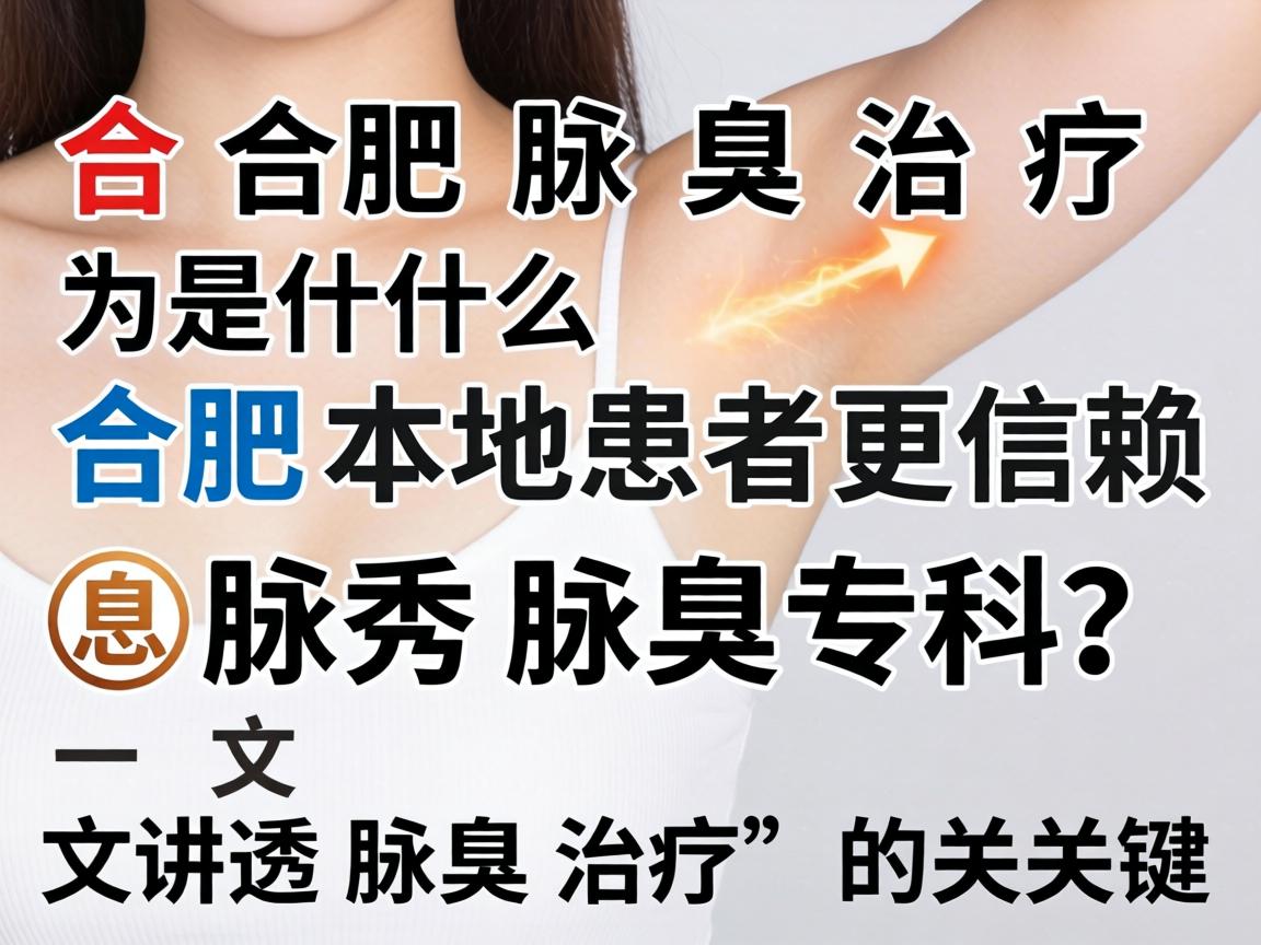 合肥腋臭治疗，为什么合肥本地患者更信赖腋秀腋臭专科？一文讲透腋臭治疗的关键