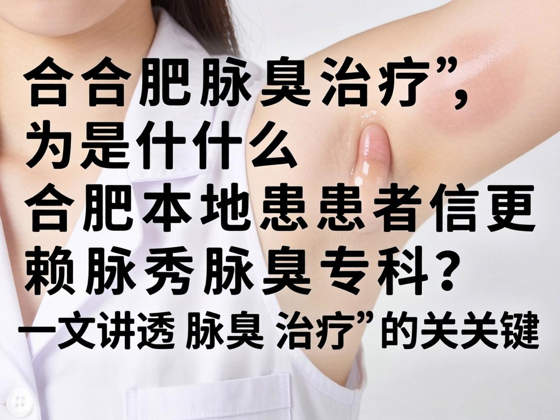 合肥腋臭治疗，为什么合肥本地患者更信赖腋秀腋臭专科？一文讲透腋臭治疗的关键