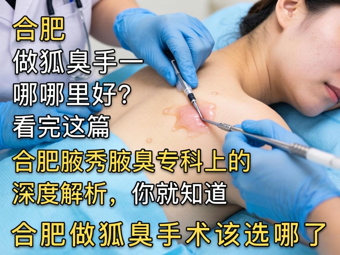 合肥做狐臭手术哪里好？看完这篇合肥腋秀腋臭专科的深度解析，你就知道合肥做狐臭手术该选哪了