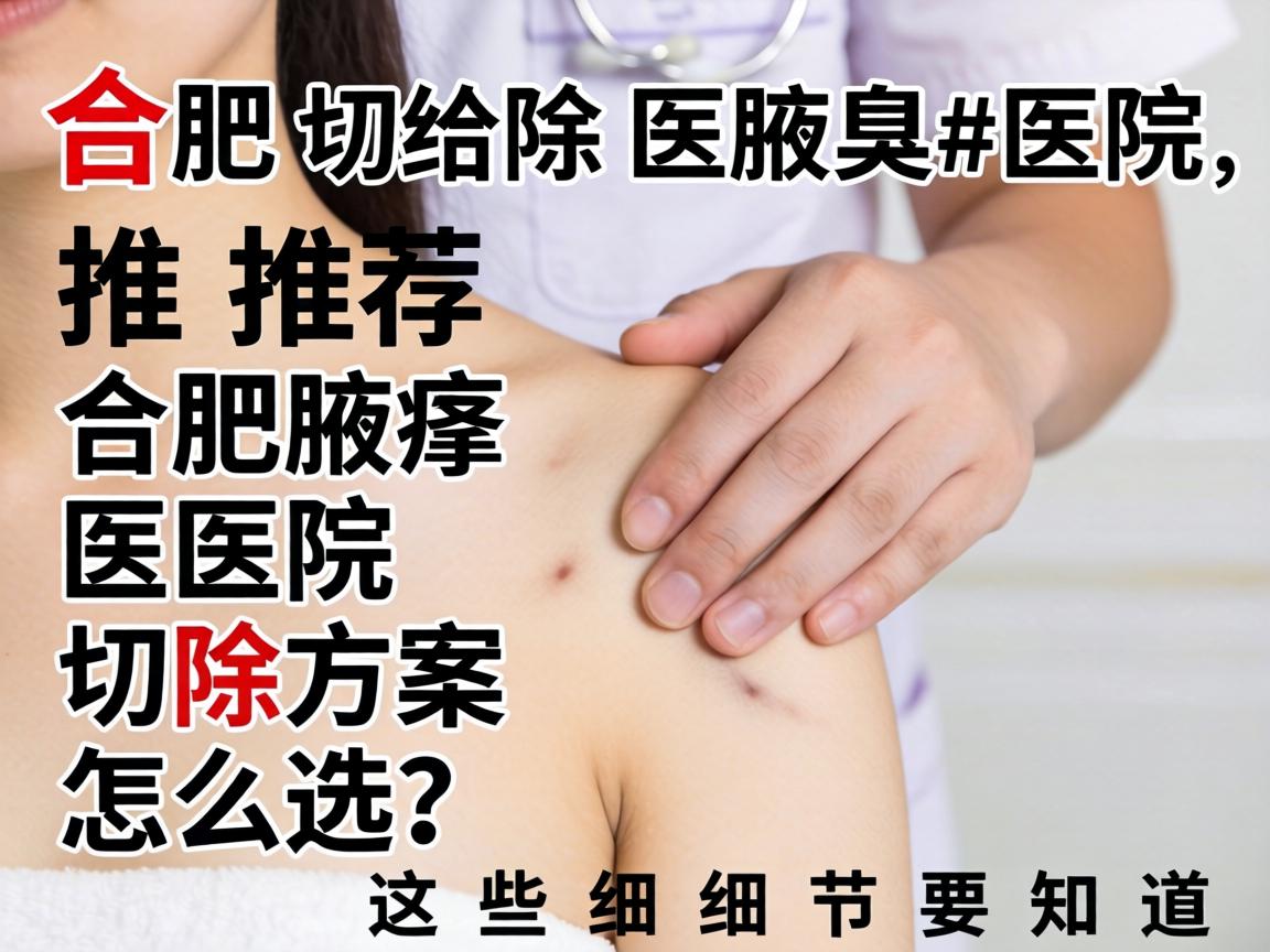 合肥切除腋臭医院推荐，合肥腋臭医院切除方案怎么选？这些细节要知道