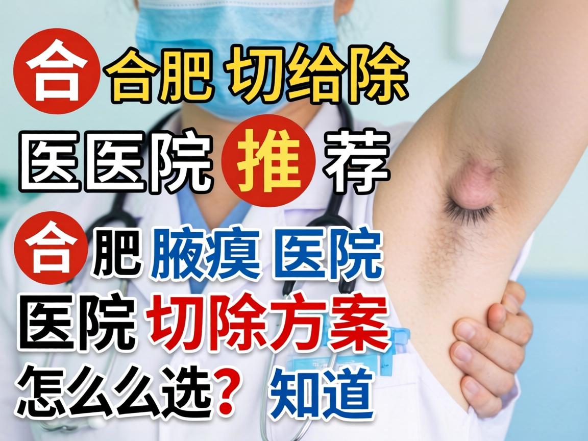 合肥切除腋臭医院推荐，合肥腋臭医院切除方案怎么选？这些细节要知道