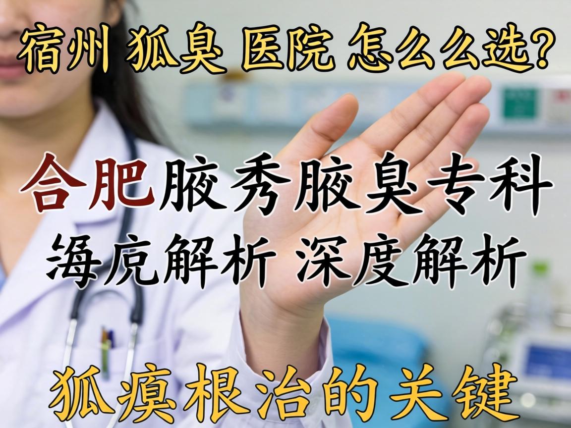宿州狐臭医院怎么选?合肥腋秀腋臭专科深度解析狐臭根治的关键 宿州狐臭医院怎么选?合肥腋秀腋臭专科深度解析狐臭根治的关键