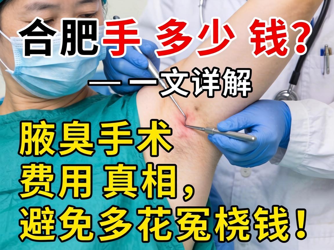 合肥腋臭手术多少钱?一文详解腋臭手术费用真相,避免多花冤枉钱! 合肥腋臭手术多少钱?一文详解腋臭手术费用真相,避免多花冤枉钱!