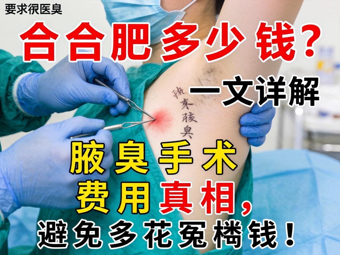 合肥腋臭手术多少钱?一文详解腋臭手术费用真相,避免多花冤枉钱! 合肥腋臭手术多少钱?一文详解腋臭手术费用真相,避免多花冤枉钱!