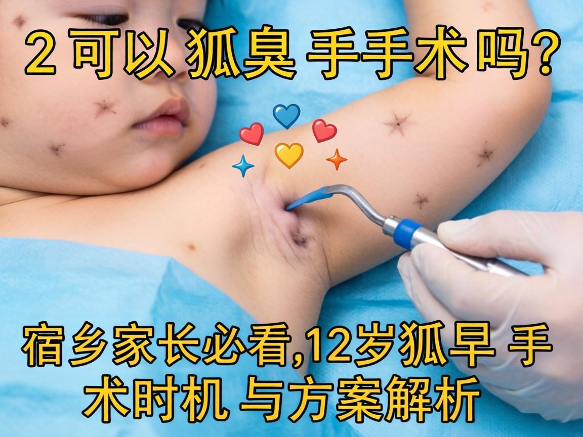 12岁可以狐臭手术吗？宿州家长必看，12岁狐臭手术时机与方案解析