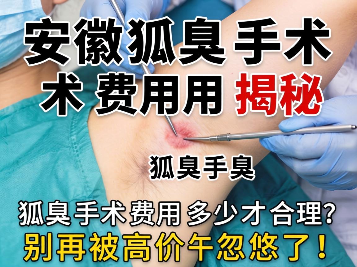 安徽狐臭手术费用揭秘,狐臭手术费用多少才合理?别再被高价忽悠了! 安徽狐臭手术费用揭秘,狐臭手术费用多少才合理?别再被高价忽悠了!