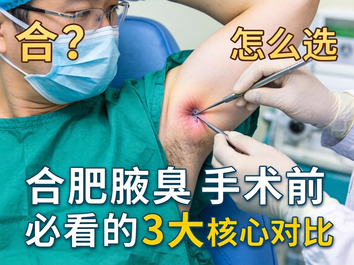 合肥腋臭手术医院怎么选?合肥腋臭手术前必看的3大核心对比 合肥腋臭手术医院怎么选?合肥腋臭手术前必看的3大核心对比