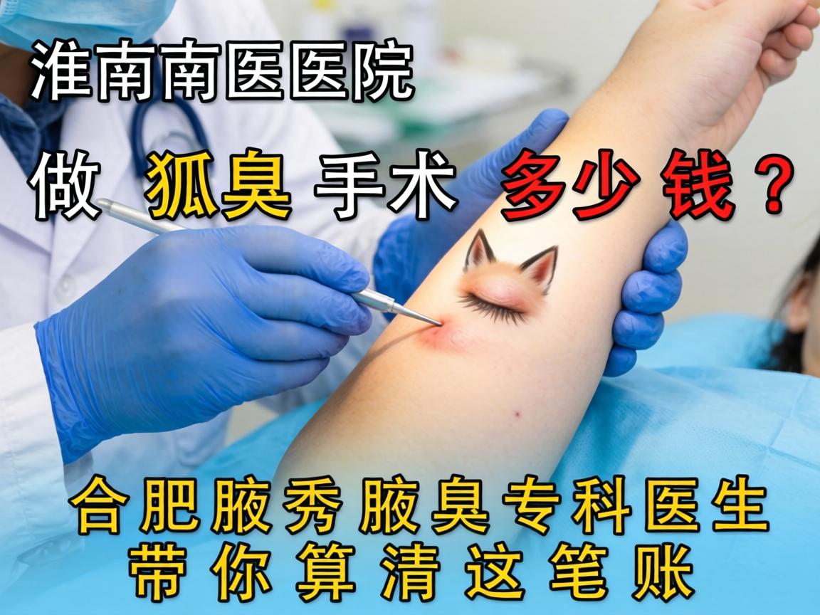淮南医院做狐臭手术多少钱?合肥腋秀腋臭专科医生带你算清这笔账 淮南医院做狐臭手术多少钱?合肥腋秀腋臭专科医生带你算清这笔账