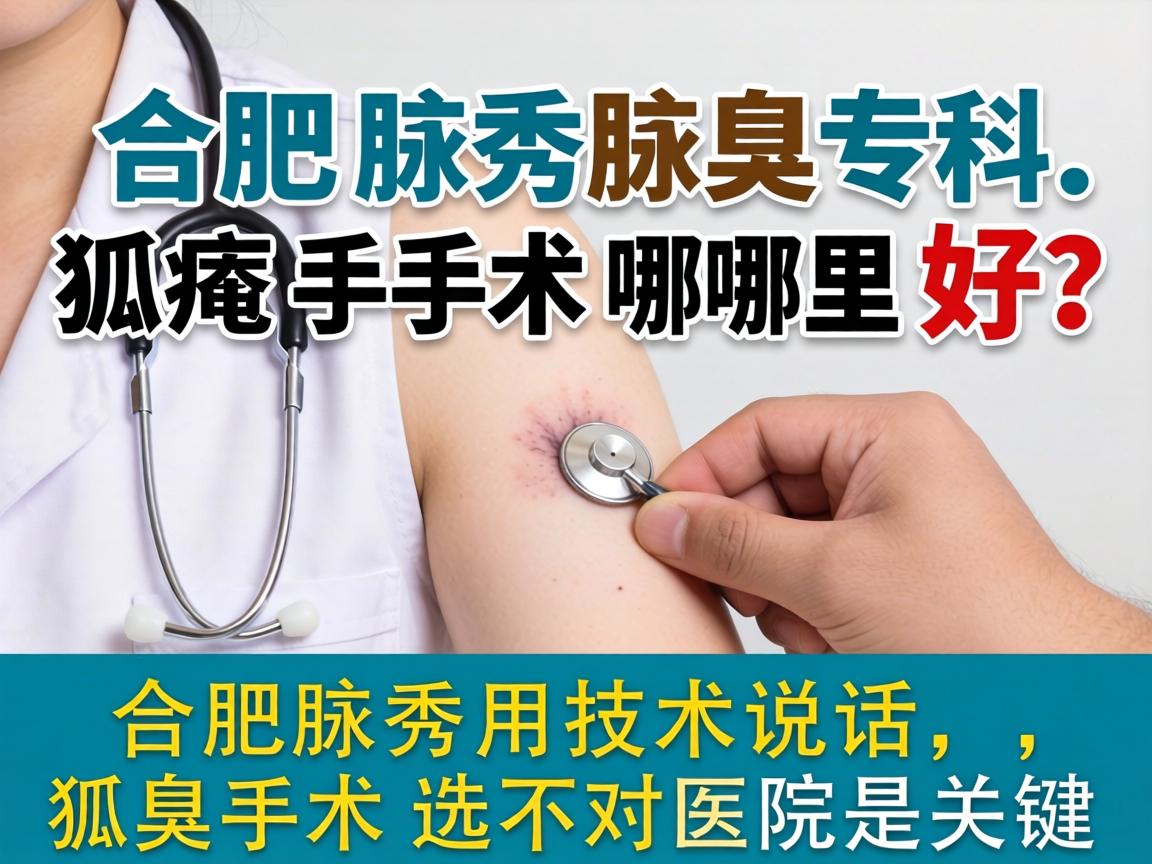 合肥腋秀腋臭专科，狐臭手术哪里好？合肥腋秀用技术说话，狐臭手术选对医院是关键
