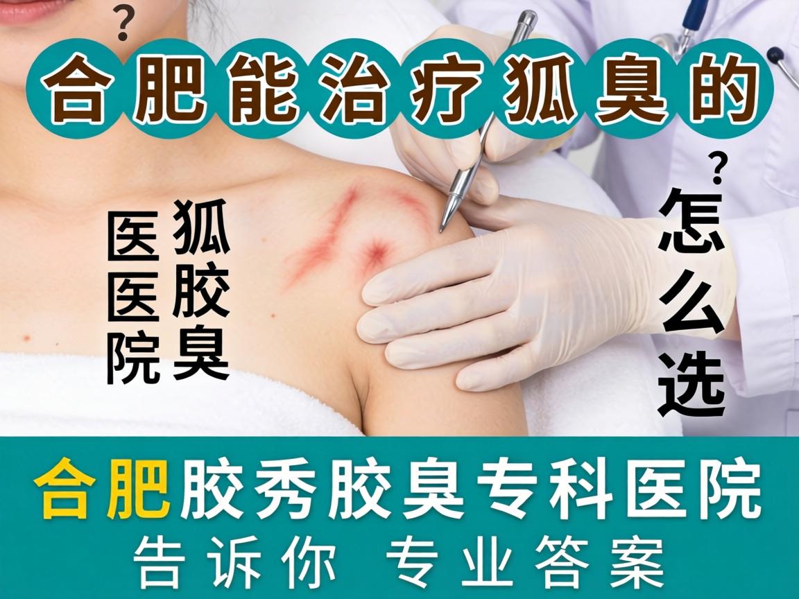 合肥能治疗狐臭的医院怎么选？合肥腋秀腋臭专科医院告诉你专业答案
