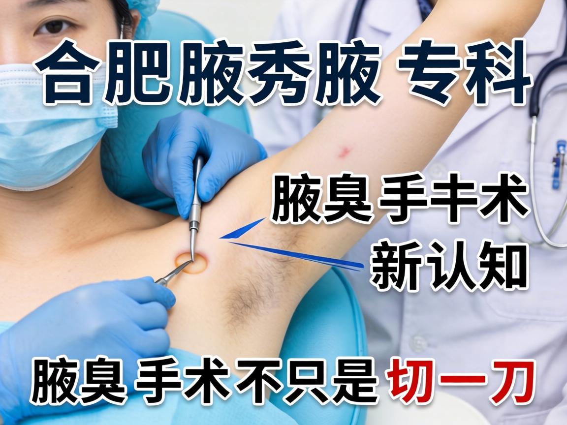 合肥腋秀腋臭专科,腋臭手术新认知,腋臭手术不只是切一刀 合肥腋秀腋臭专科,腋臭手术新认知,腋臭手术不只是切一刀