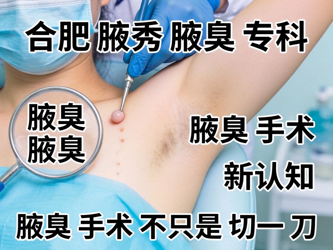 合肥腋秀腋臭专科,腋臭手术新认知,腋臭手术不只是切一刀 合肥腋秀腋臭专科,腋臭手术新认知,腋臭手术不只是切一刀