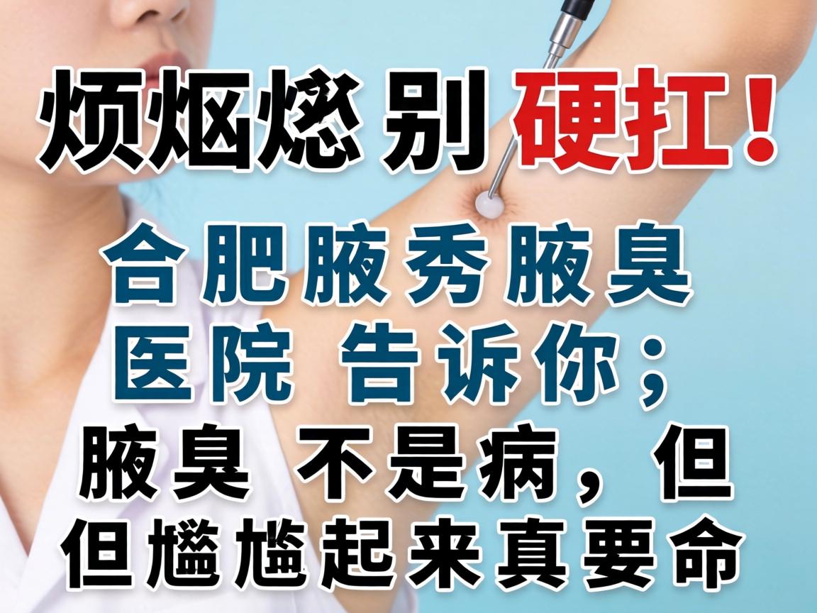 腋臭烦恼别硬扛!合肥腋秀腋臭医院告诉你,腋臭不是病,但尴尬起来真要命 腋臭烦恼别硬扛!合肥腋秀腋臭医院告诉你,腋臭不是病,但尴尬起来真要命