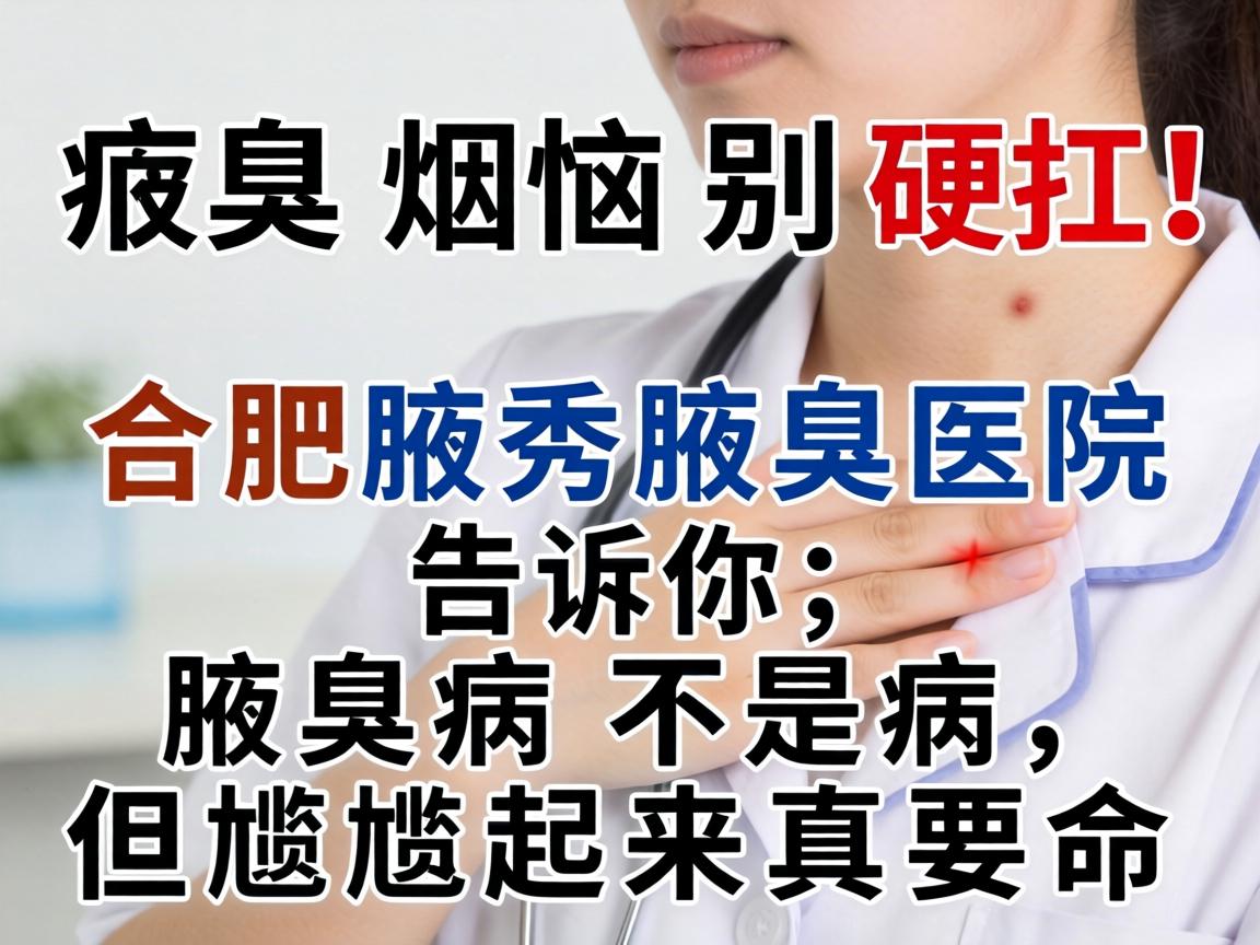 腋臭烦恼别硬扛!合肥腋秀腋臭医院告诉你,腋臭不是病,但尴尬起来真要命 腋臭烦恼别硬扛!合肥腋秀腋臭医院告诉你,腋臭不是病,但尴尬起来真要命