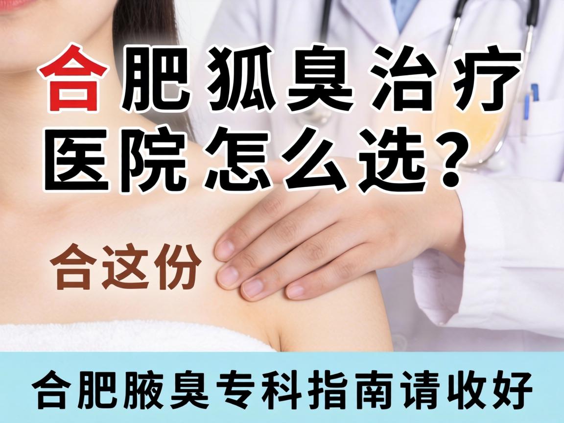 合肥狐臭治疗医院怎么选?这份合肥腋臭专科指南请收好 合肥狐臭治疗医院怎么选?这份合肥腋臭专科指南请收好