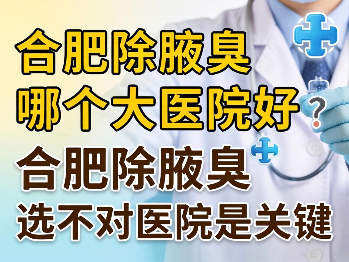 合肥除腋臭哪个大医院好?合肥除腋臭选对医院是关键 合肥除腋臭哪个大医院好?合肥除腋臭选对医院是关键