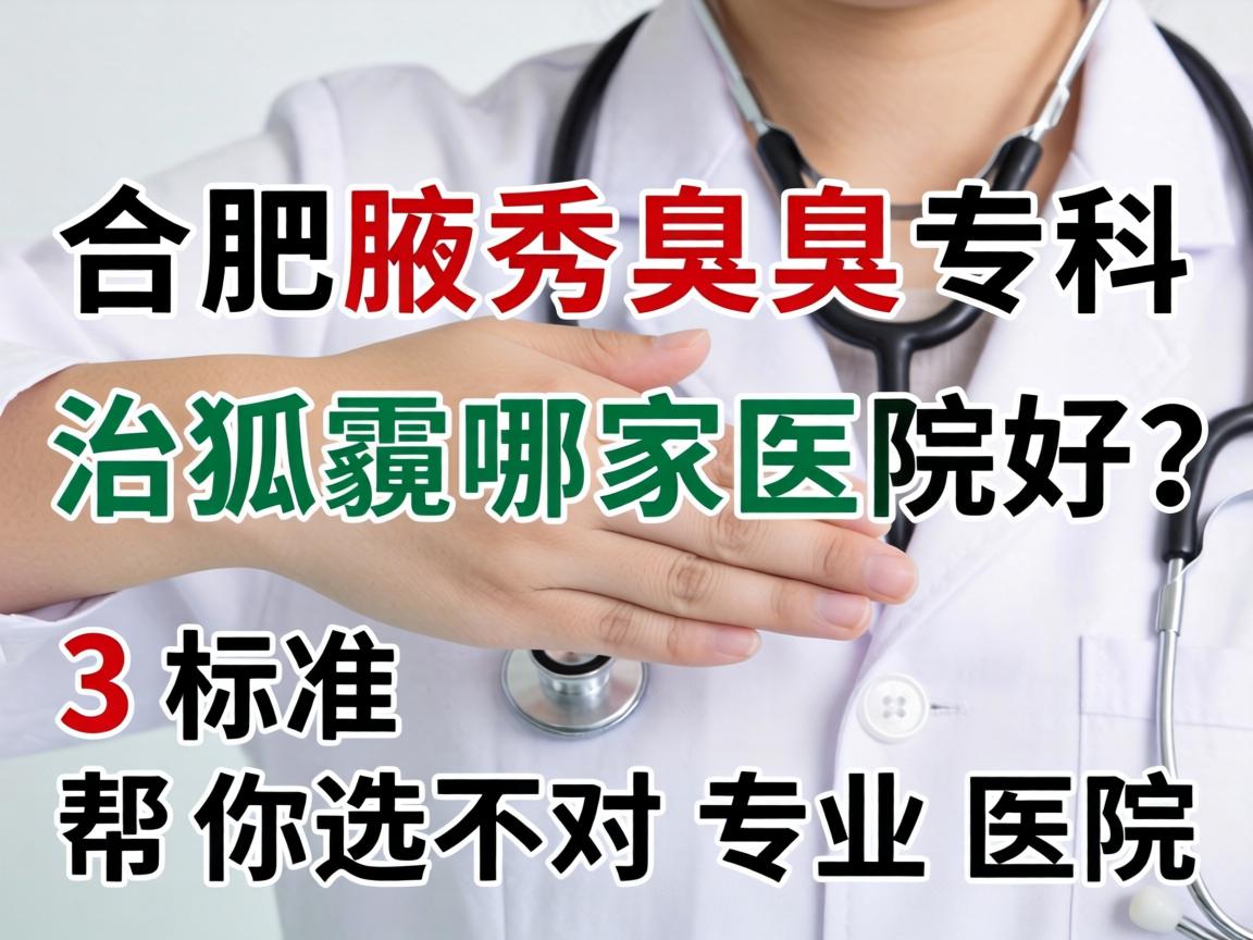 合肥腋秀腋臭专科,治狐臭哪家医院好?这3个标准帮你选对专业医院 合肥腋秀腋臭专科,治狐臭哪家医院好?这3个标准帮你选对专业医院