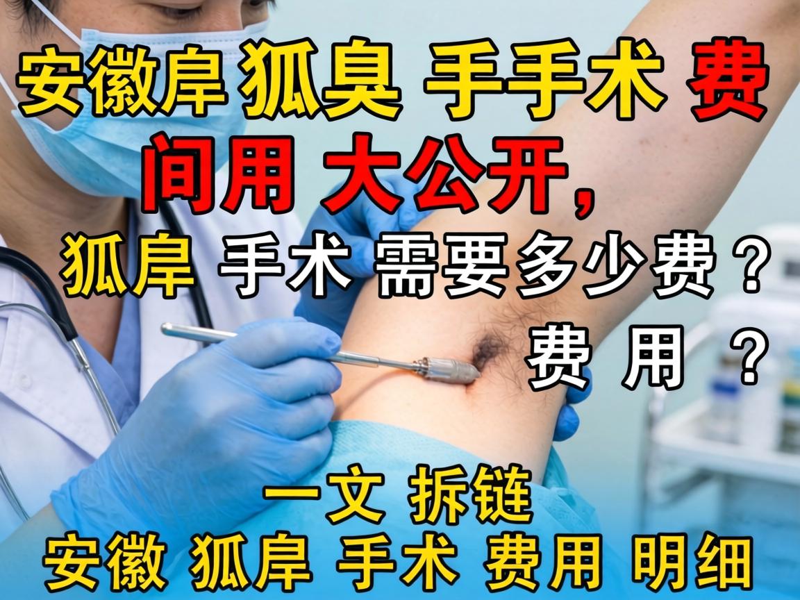 安徽狐臭手术费用大公开,狐臭手术需要多少费用?一文拆解安徽狐臭手术费用明细 安徽狐臭手术费用大公开,狐臭手术需要多少费用?一文拆解安徽狐臭手术费用明细