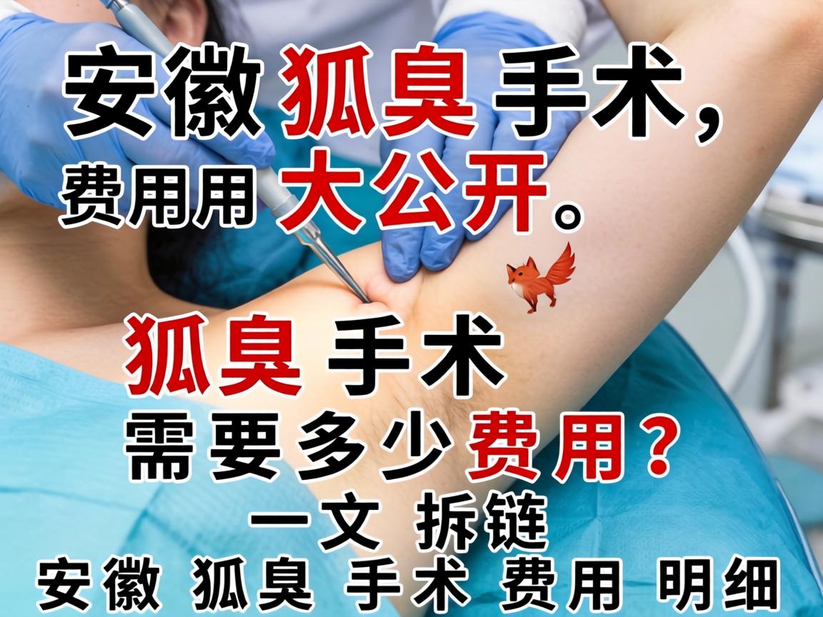 安徽狐臭手术费用大公开,狐臭手术需要多少费用?一文拆解安徽狐臭手术费用明细 安徽狐臭手术费用大公开,狐臭手术需要多少费用?一文拆解安徽狐臭手术费用明细