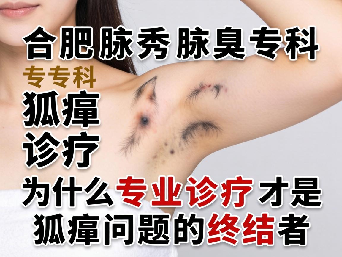 合肥腋秀腋臭专科，狐臭诊疗，为什么专业诊疗才是狐臭问题的终结者？