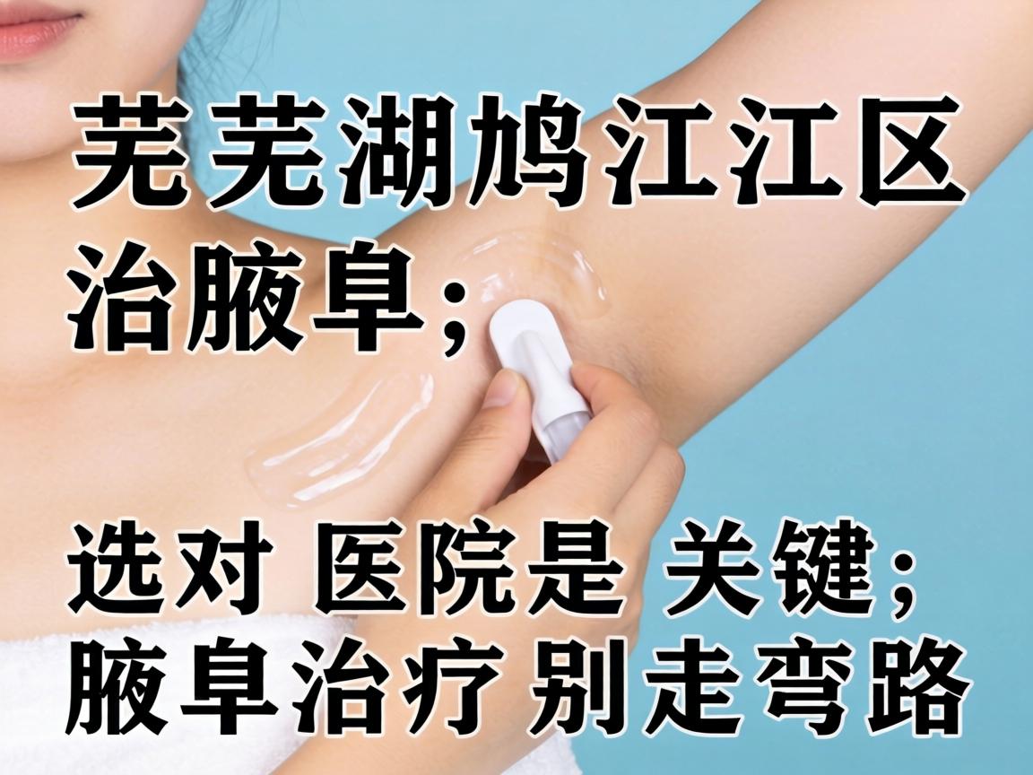 芜湖鸠江区治腋臭，选对医院是关键，腋臭治疗别走弯路