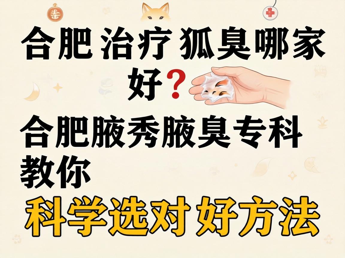 合肥治疗狐臭哪家好?合肥腋秀腋臭专科教你科学选对好方法 合肥治疗狐臭哪家好?合肥腋秀腋臭专科教你科学选对好方法