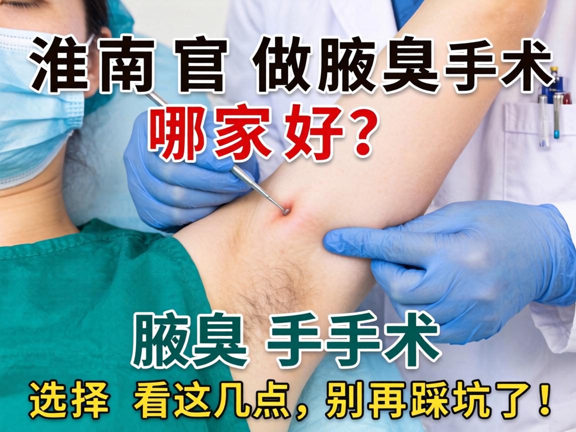 淮南做腋臭手术哪家好？腋臭手术选择看这几点，别再踩坑了！