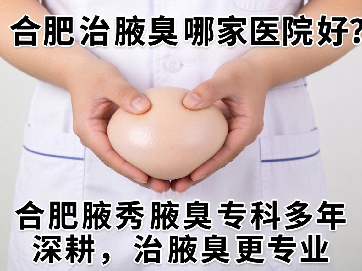 合肥治腋臭哪家医院好？合肥腋秀腋臭专科多年深耕，治腋臭更专业