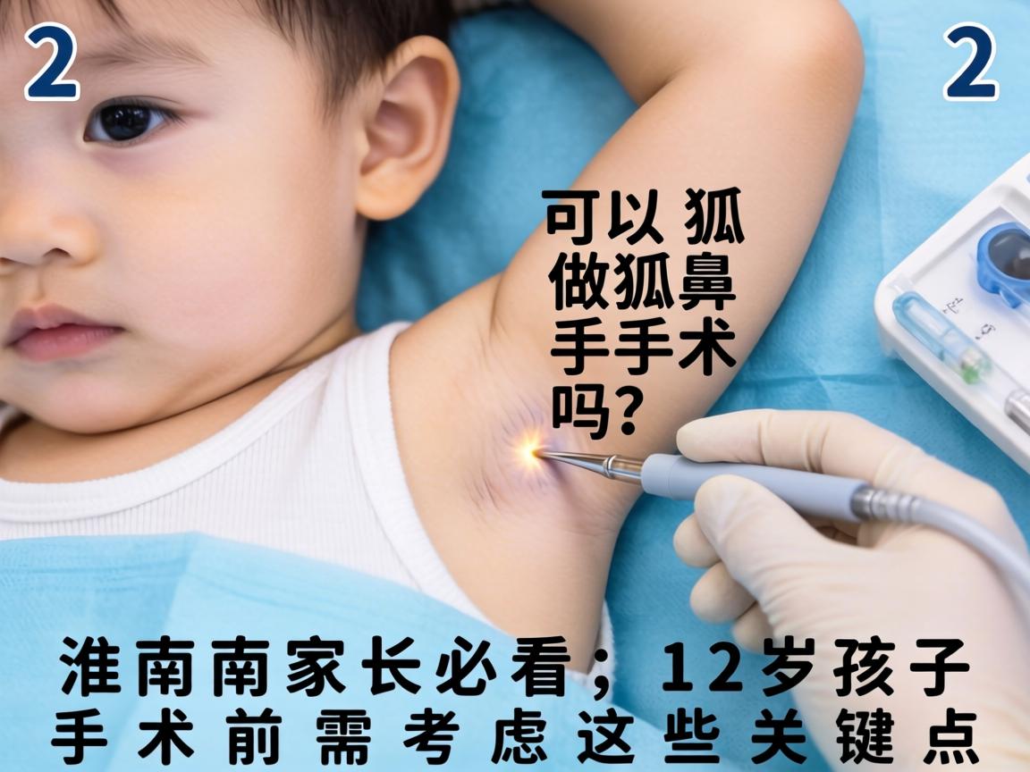 12岁可以做狐臭手术吗？淮南家长必看，12岁孩子手术前需考虑这些关键点
