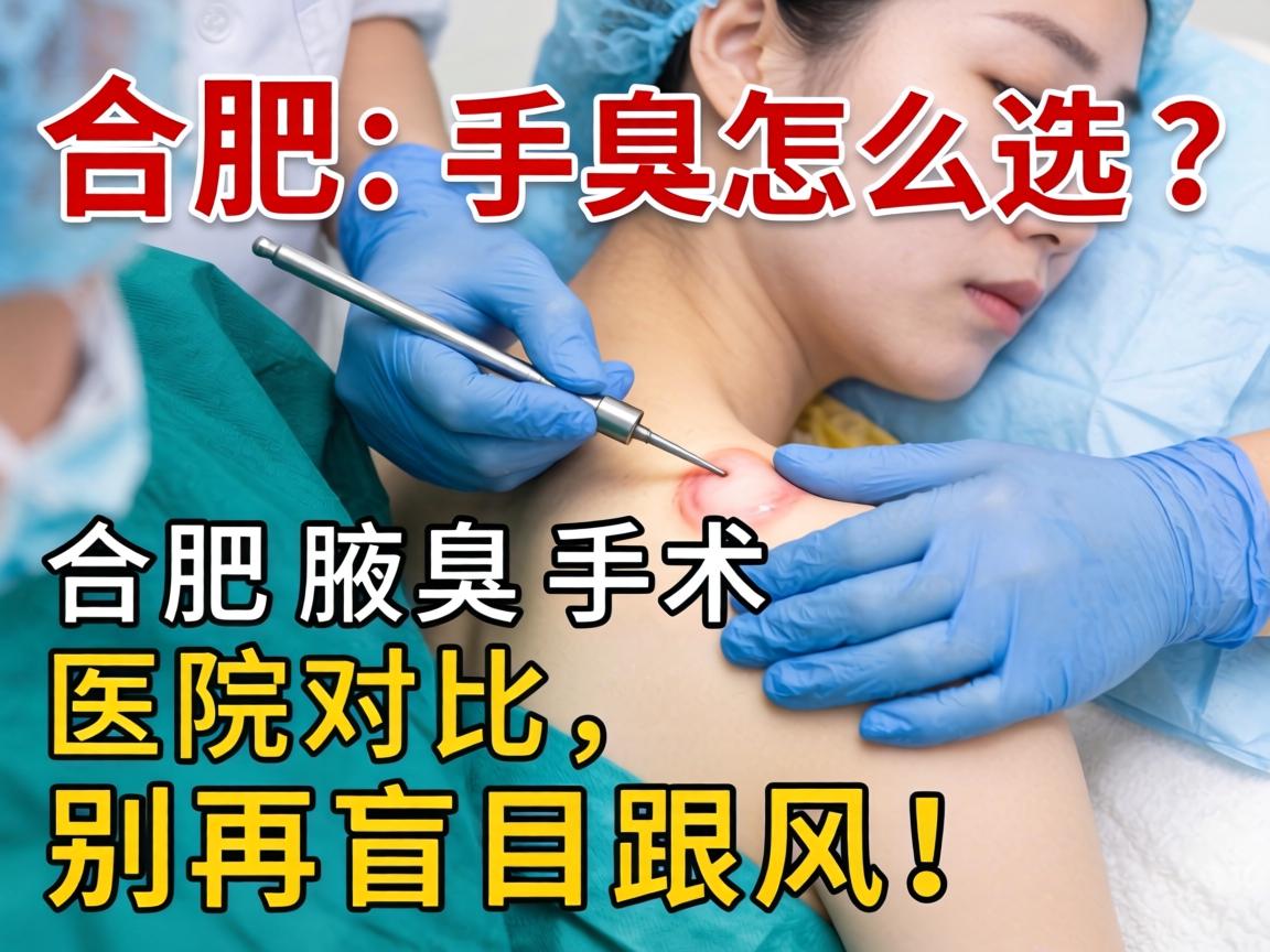 合肥腋臭手术怎么选？合肥腋臭手术医院对比，别再盲目跟风！