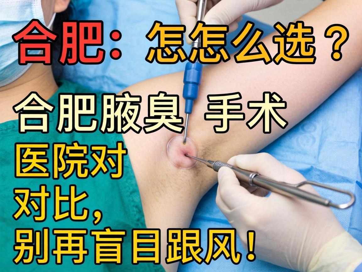 合肥腋臭手术怎么选？合肥腋臭手术医院对比，别再盲目跟风！