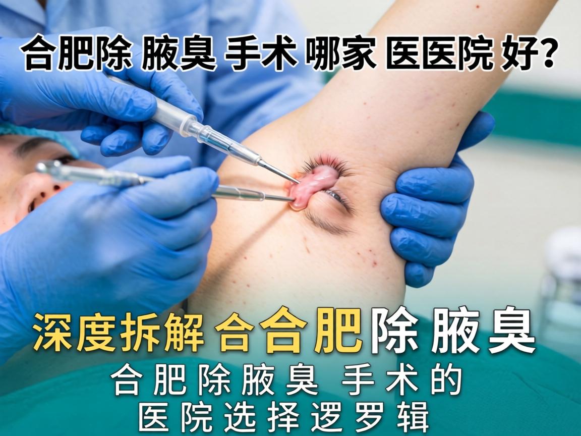 合肥除腋臭手术哪家医院好？深度拆解合肥除腋臭手术的医院选择逻辑
