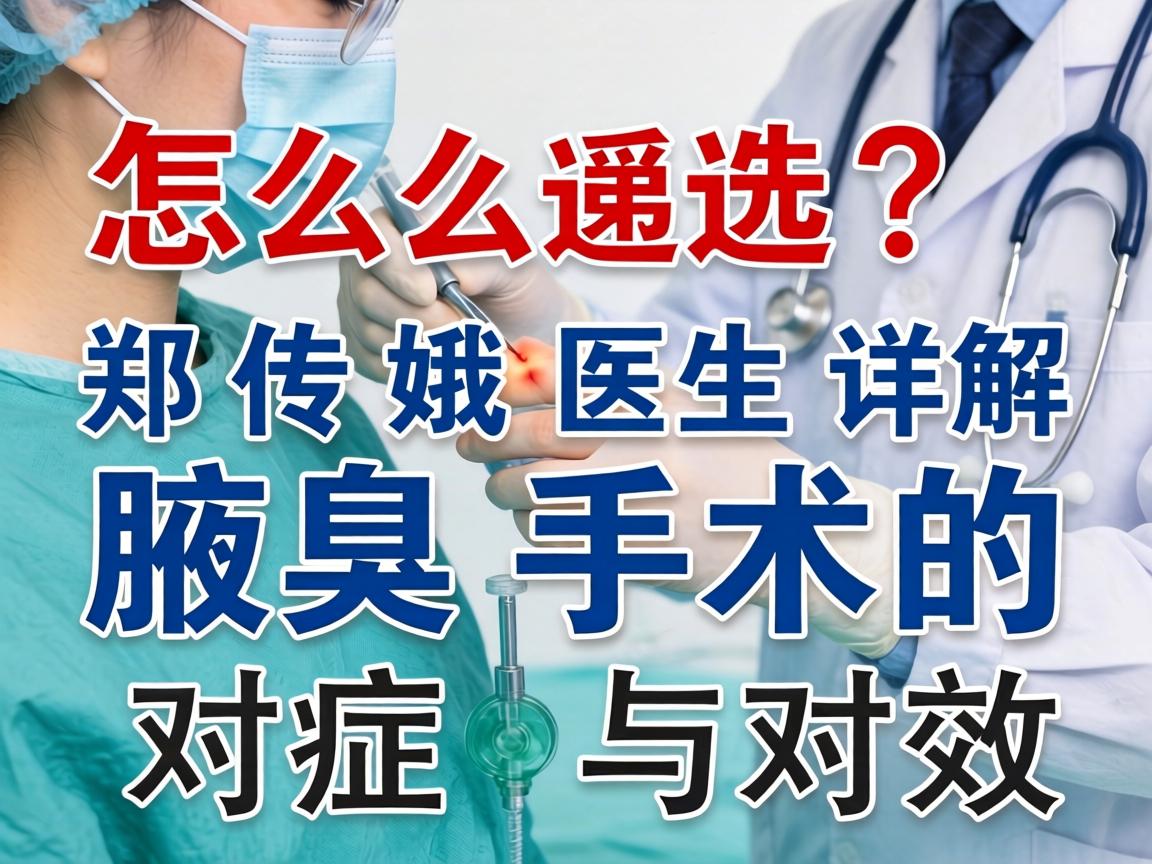腋臭手术怎么选?郑传娥医生详解腋臭手术的对症与对效 腋臭手术怎么选?郑传娥医生详解腋臭手术的对症与对效