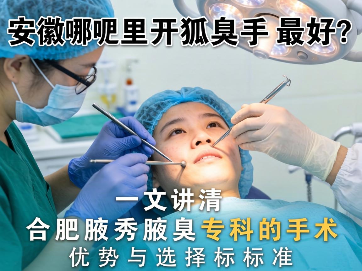 安徽哪里开狐臭手术最好？一文讲清合肥腋秀腋臭专科的手术优势与选择标准