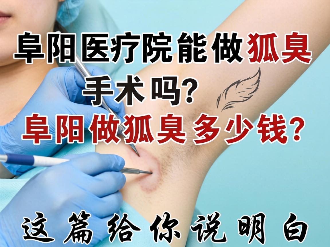 阜阳医院能做狐臭手术吗？阜阳做狐臭多少钱？这篇给你说明白