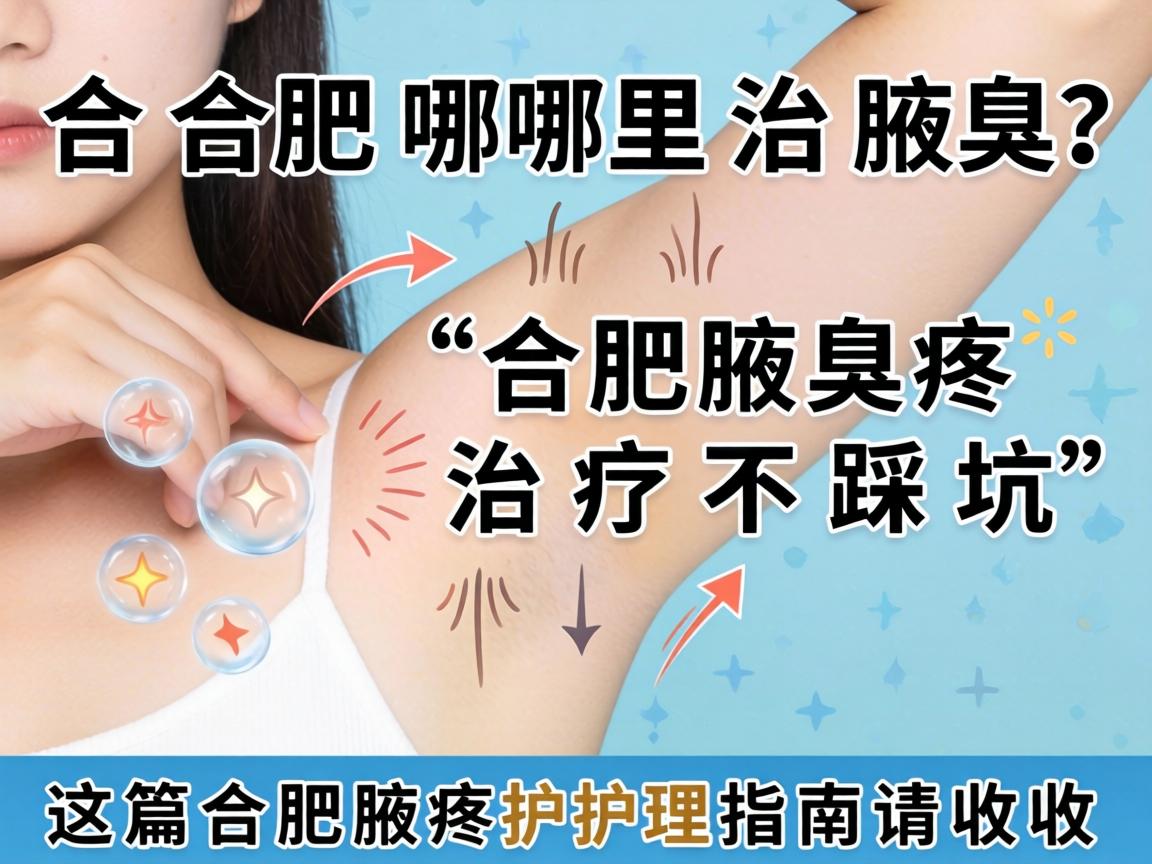 合肥哪里治腋臭？合肥腋臭治疗不踩坑，这篇合肥腋臭护理指南请收好