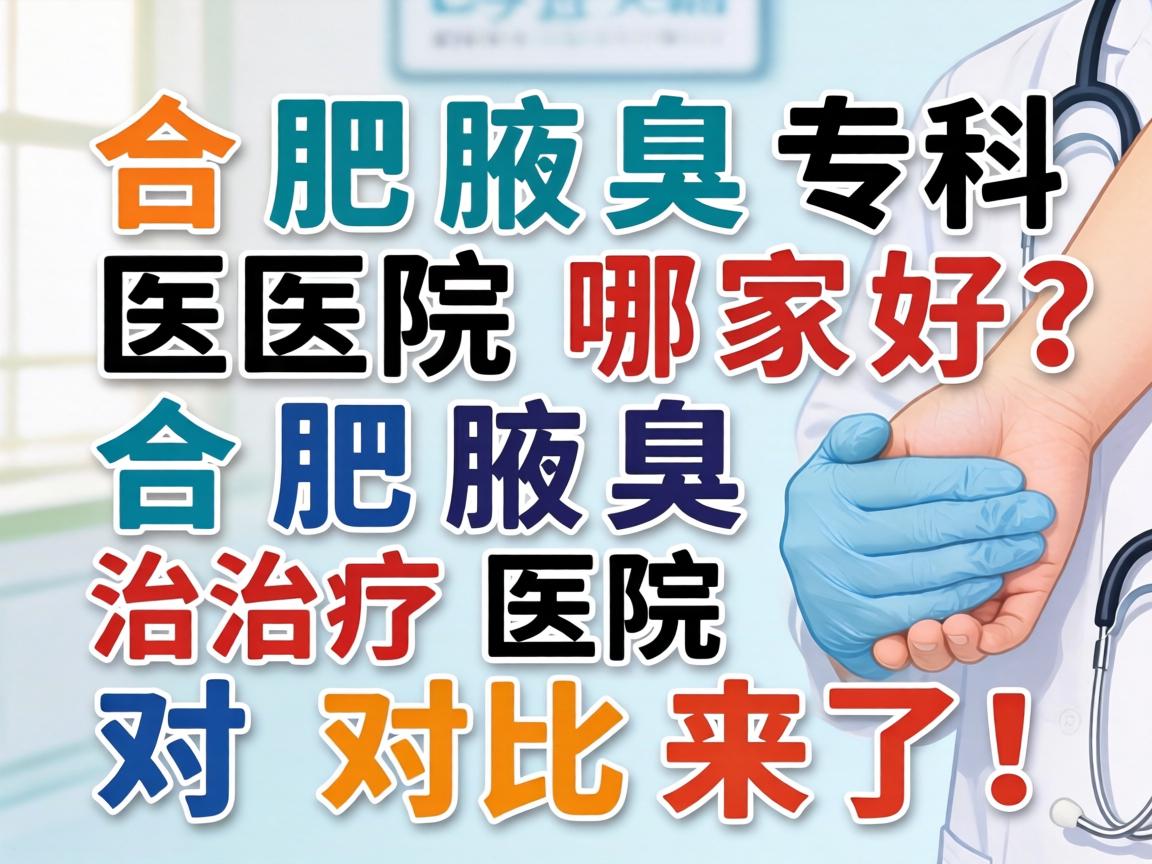 合肥腋臭专科医院哪家好？合肥腋臭治疗医院对比来了！