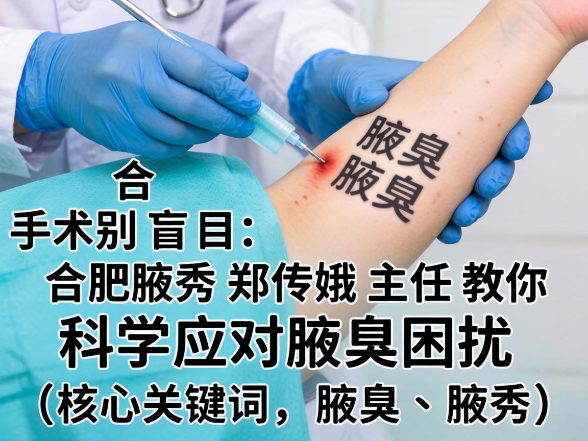 腋臭手术别盲目,合肥腋秀郑传娥主任教你科学应对腋臭困扰(核心关键词,腋臭、腋秀) 腋臭手术别盲目,合肥腋秀郑传娥主任教你科学应对腋臭困扰(核心关键词,腋臭、腋秀)