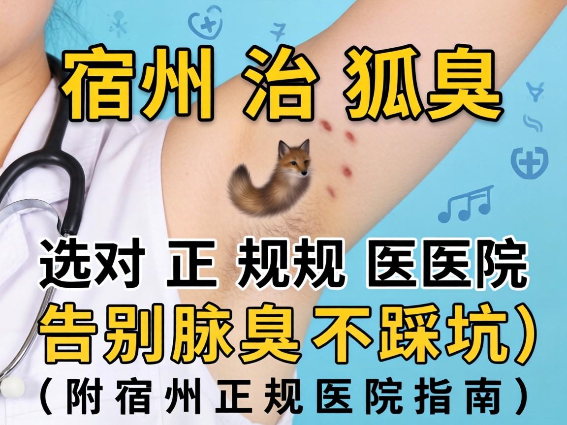 宿州治狐臭,选对正规医院,告别腋臭不踩坑(附宿州正规医院指南) 宿州治狐臭,选对正规医院,告别腋臭不踩坑(附宿州正规医院指南)