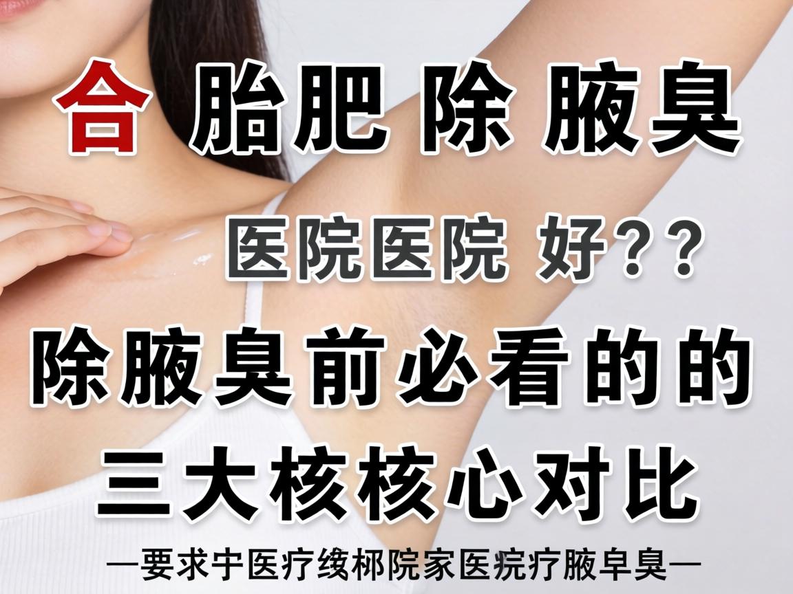 合肥除腋臭哪家医院好?除腋臭前必看的三大核心对比 合肥除腋臭哪家医院好?除腋臭前必看的三大核心对比