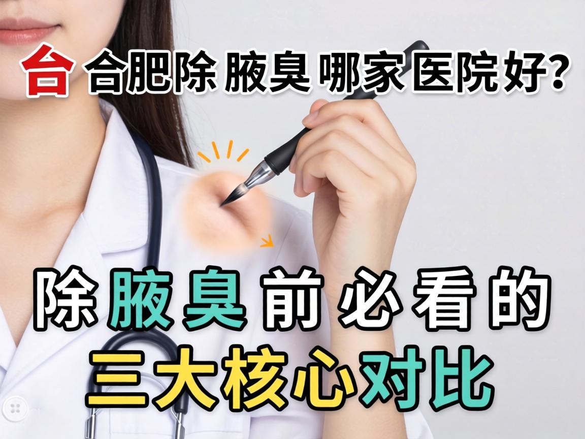 合肥除腋臭哪家医院好?除腋臭前必看的三大核心对比 合肥除腋臭哪家医院好?除腋臭前必看的三大核心对比