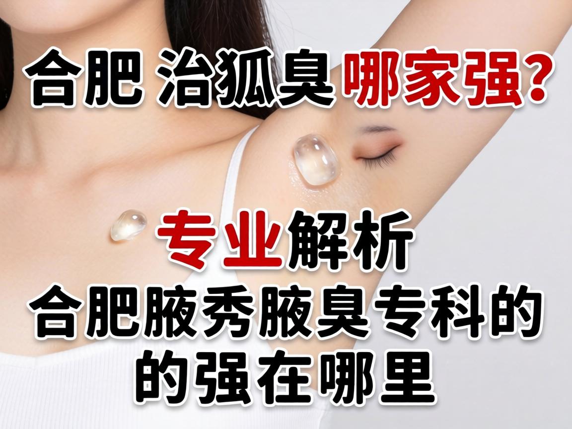 合肥治狐臭哪家强？专业解析合肥腋秀腋臭专科的强在哪里