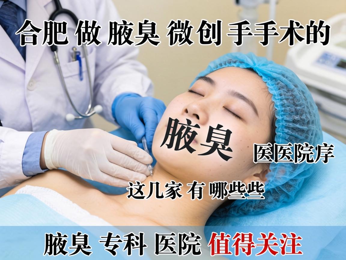 合肥做腋臭微创手术的医院有哪些?这几家腋臭专科医院值得关注 合肥做腋臭微创手术的医院有哪些?这几家腋臭专科医院值得关注