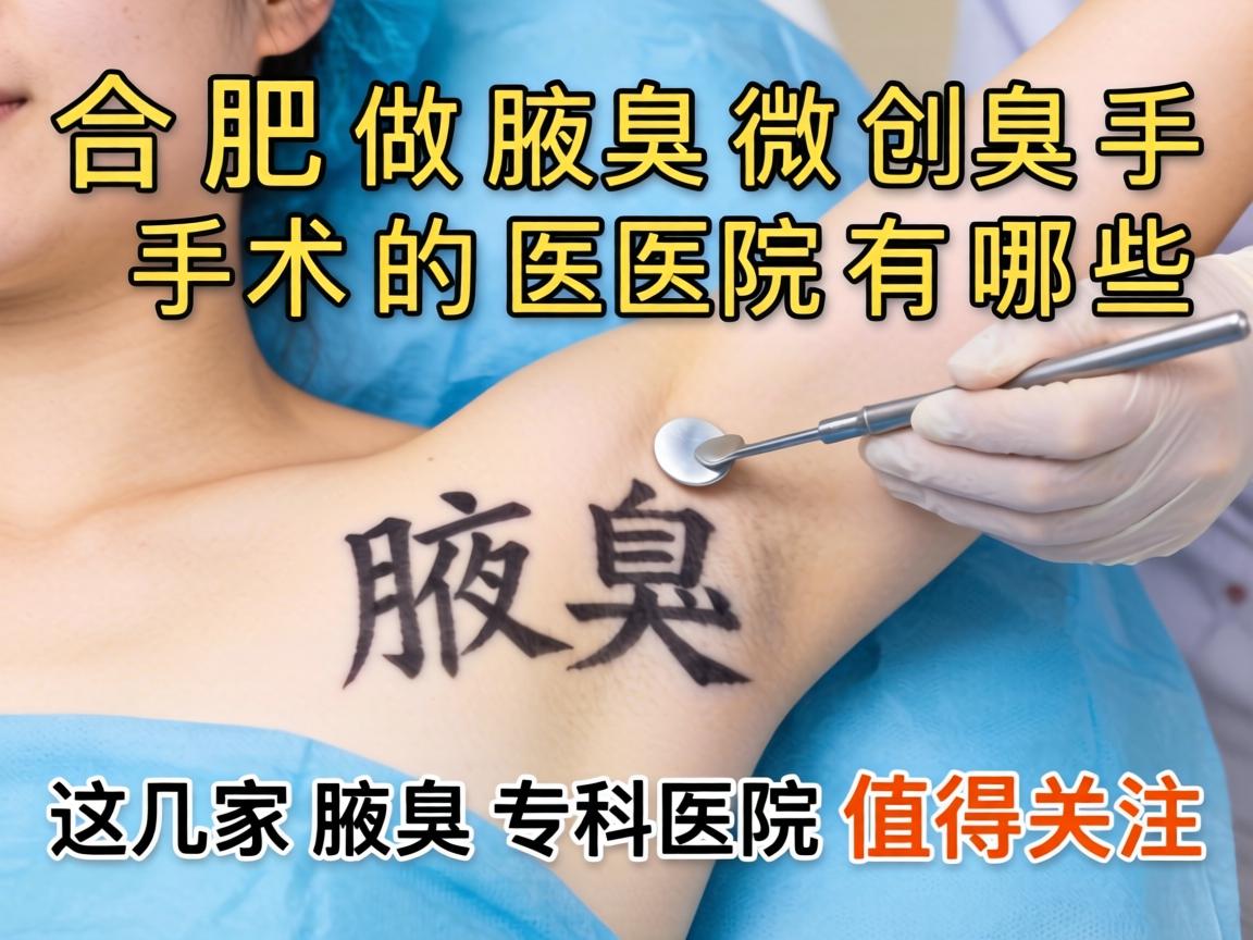 合肥做腋臭微创手术的医院有哪些?这几家腋臭专科医院值得关注 合肥做腋臭微创手术的医院有哪些?这几家腋臭专科医院值得关注