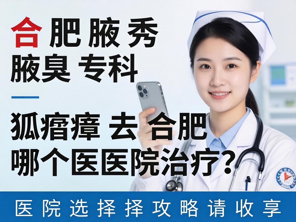合肥腋秀腋臭专科，狐臭去合肥哪个医院治疗？这份医院选择攻略请收好
