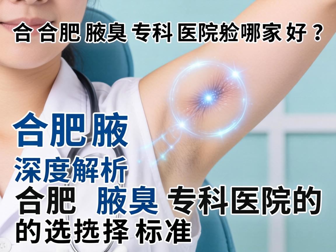 合肥腋臭专科医院哪家好？深度解析合肥腋臭专科医院的选择标准